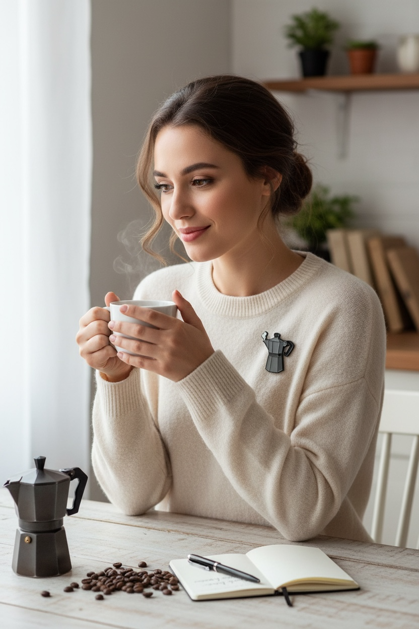ENAMEL PINS - MOKA POT