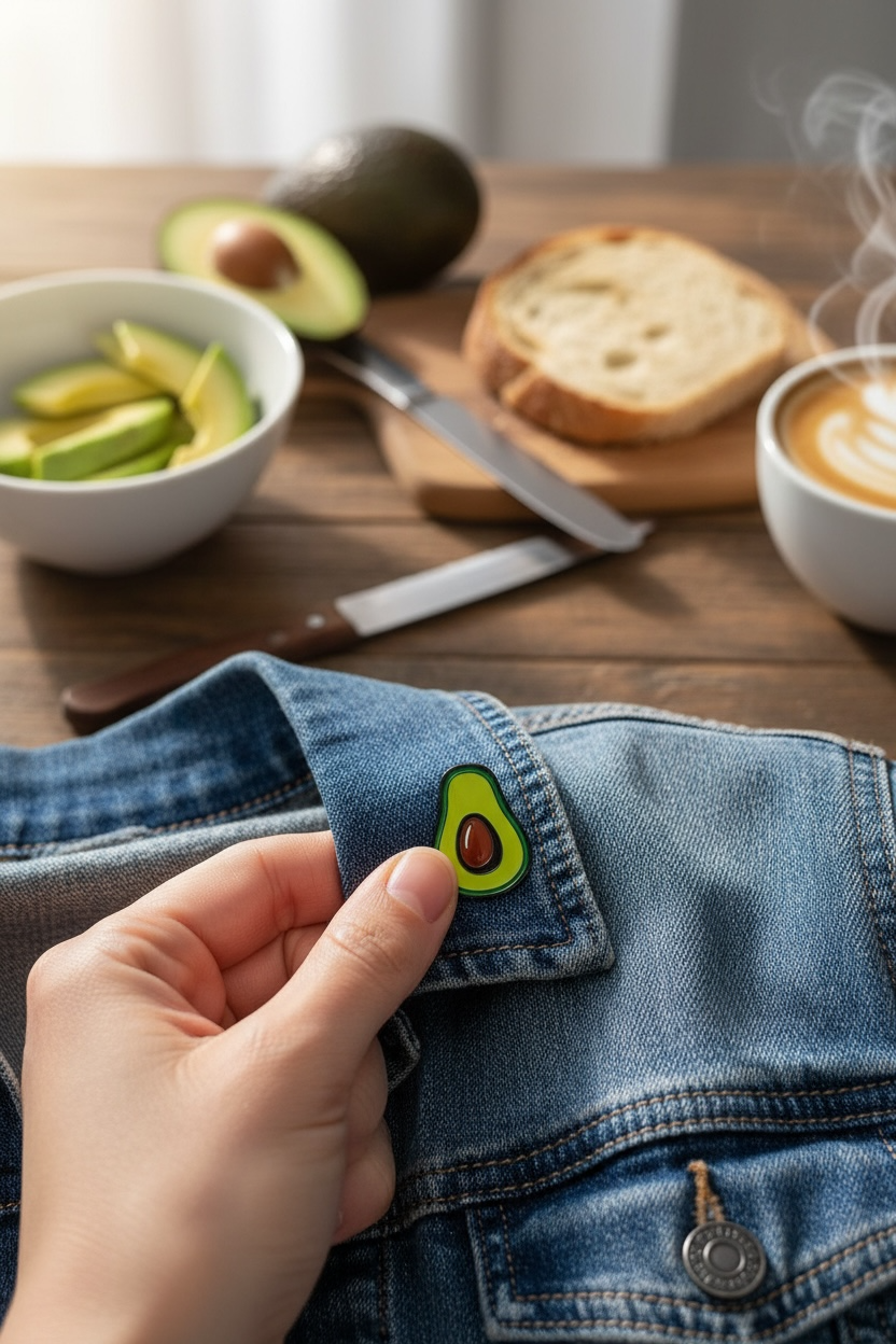 ENAMEL PINS - AVOCADO